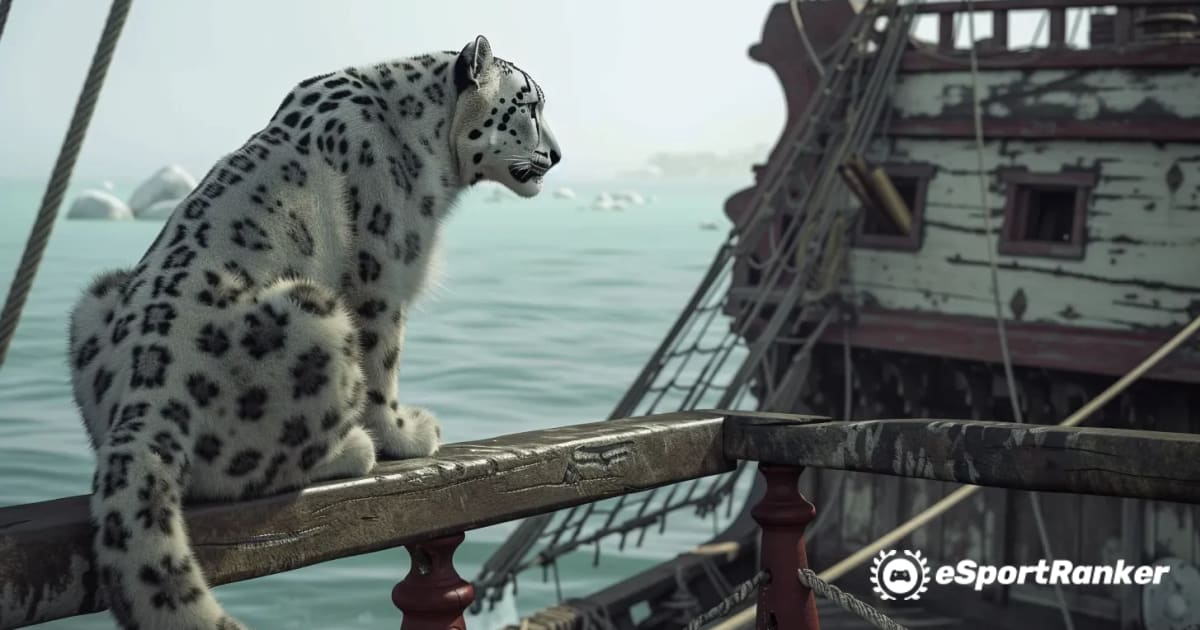 Skull and Bones: 모험의 소중한 동반자에서 Snow Leopard 애완동물을 잠금 해제하세요